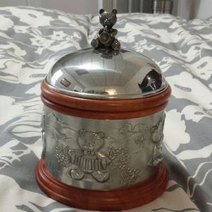 Silver Bear Baby Keepsake Music Player